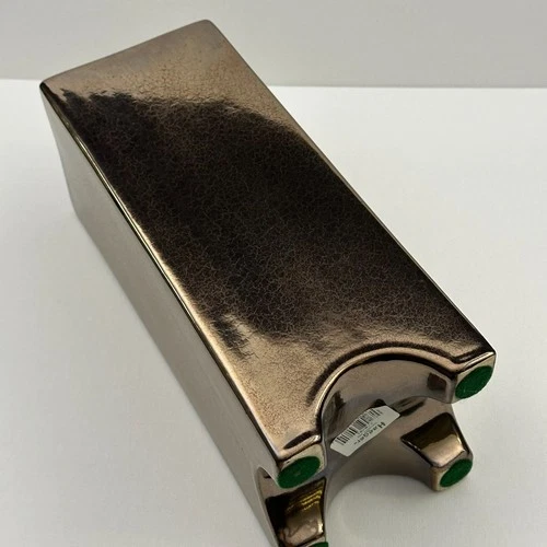 Haeger Copper Luster Square Straight Sided Tall Vase -  Vintage