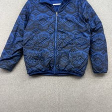 The North Face Reversible Perrito Jacket Boys XL Aztec Puffer Hooded Coat 18/20
