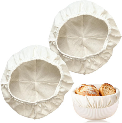 2 Pcs 9 Inch Banneton Basket Liner Cloth,Bowl Covers for Bread Proofing,Proofing
