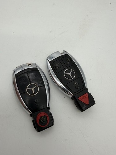 2x Mercedes-Benz Smart Key Fob Remote w/ Panic Button Chrome Maybach H21