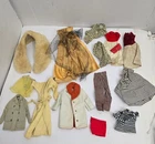 Vtg Mattel 1960s Barbie Tag Clothing Lot Dress Robe Outfits Coats Faux Fur Wrap