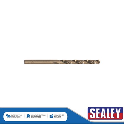Sealey Imperial HSS Kobalt voll geschliffener Bohrereinsatz 7/32 Zoll 10er-Pack DBI732CB