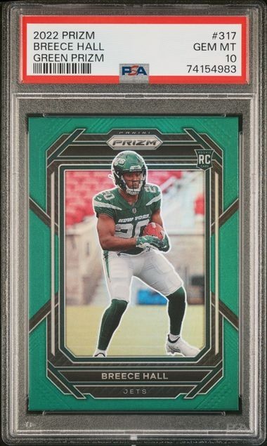 Breece Hall Panini Prizm #317 Green