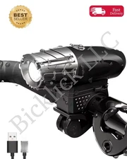 USB Rechargeable LED Bicycle Bike Front Head & Rear Light Set – Free Shipping