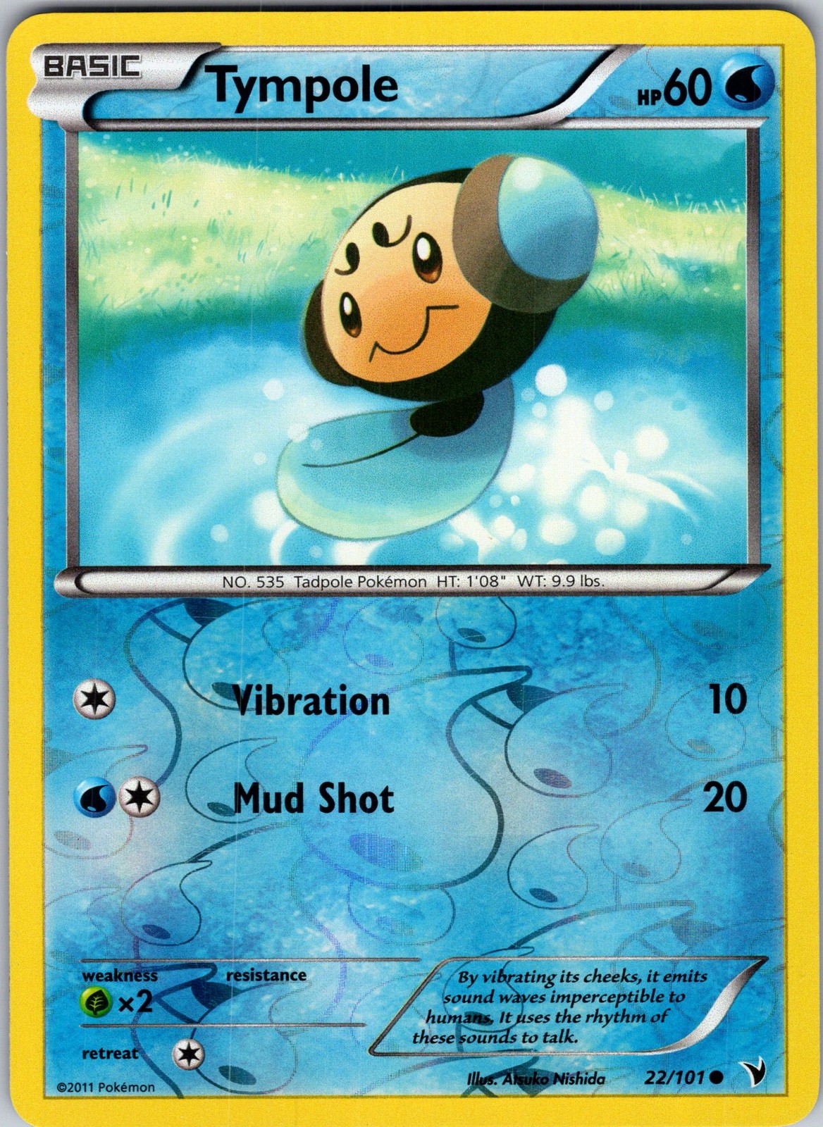 Tympole 22/101 Noble Victories Pokemon TCG LP