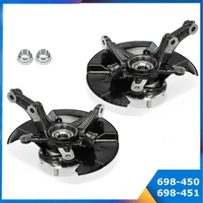 Front Pair Steering Knuckle and Wheel Hub Bearing for 2006 - 2011 Honda Civic