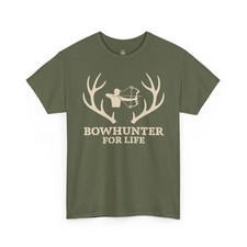 Bowhunter For Life Unisex T-Shirt Archery Shirt, Outdoor Apparel, Gift for Hun