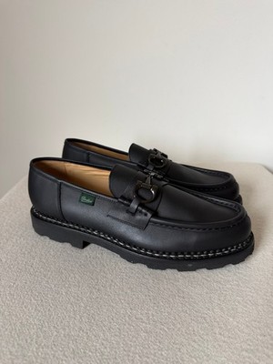 Paraboot Reims Horsebit Loafers - Size US 13 - Black Leather