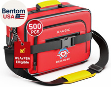 500 PCS First Aid Kit for Travel Camping Car Home Businesses, Well-Organized Eme