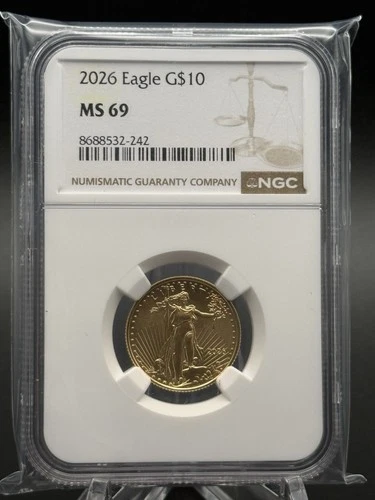 2026 Liberty Eagle G$10 - MS69 NGC - 1/4 Oz Fine Gold