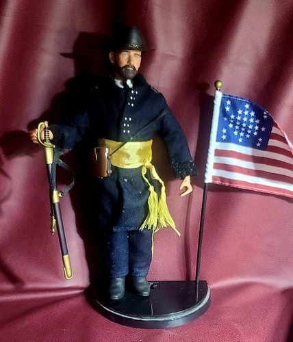 Vintage G.I. Joe Ulysses S. Grant Figure With Shown Accessories.