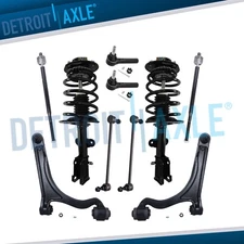 Front Struts Lower Control Arms Tie Rod Sway Bar for 2004-2008 Chrysler Pacifica