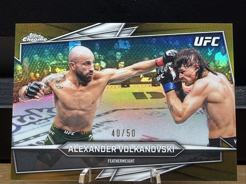 2026 Topps Chrome UFC ALEXANDER VOLKANOVSKI Gold Refractor /50 🔥🔥