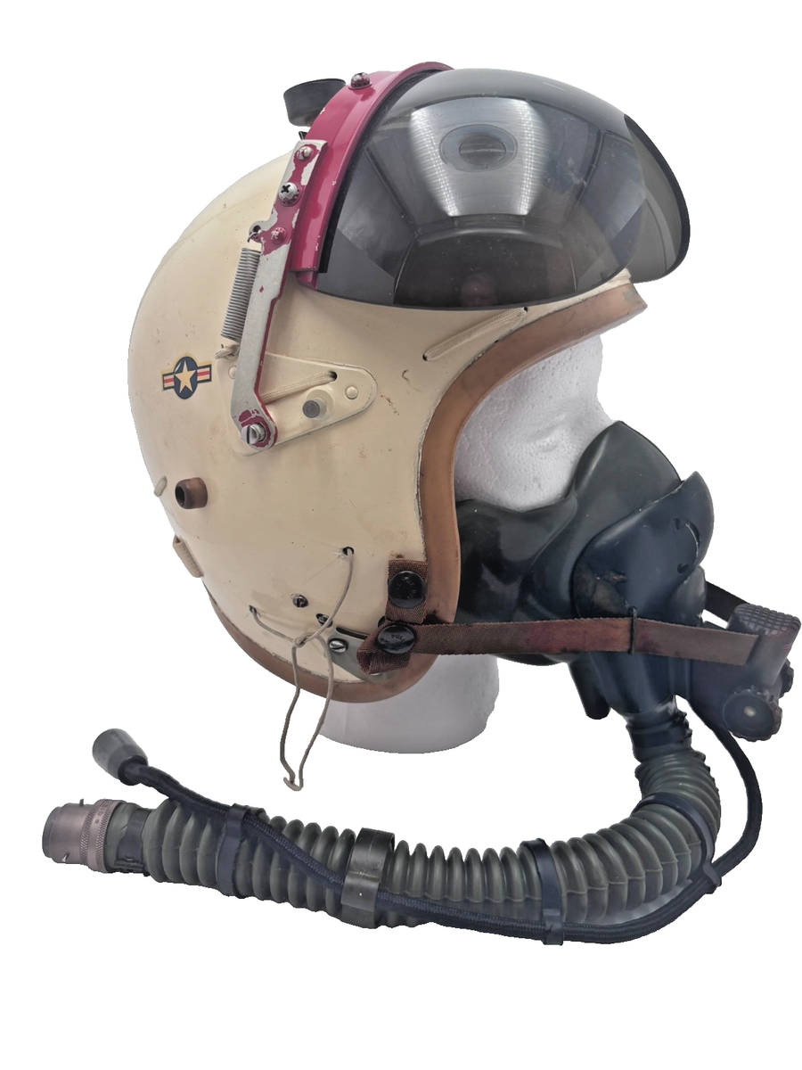 Vintage 1957 USAF P-4A Flight Helmet (L), MS22001 Mask (M), Custom