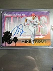 2022 Topps - Postcard Mike Trout On Card Auto #TPC-MT