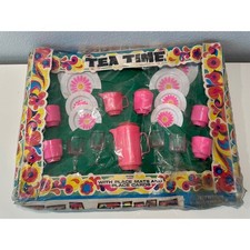 VINTAGE New in Box Tea Time 1970s Set for 8 Play Tea Set
