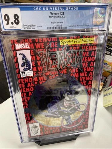 Venom #23 Grade 9.8 CGC Mayhew Foil Variant 300 Homage