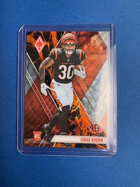 2023 Panini Phoenix Football Chase Brown Lava /175 #133