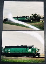 2 Diff Burlington Northern Railroad BN #2295 GP38-2 Locomotive Snapshot Photo