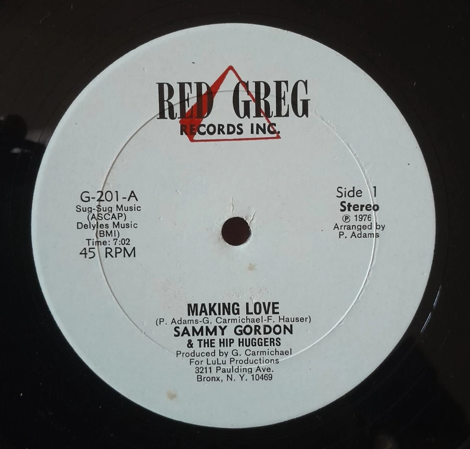 RARE MAXI 45t. 12" SAMMY GORDON & The Hip .. Making Love ELECTRO DISCO FUNK 1976 - Photo 2/3