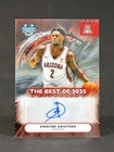 Dwayne Aristode 2025-26 Bowman U Best - Best of 2025 AUTO Arizona