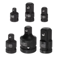 6pcs Impact Socket Adapter Set 1/4" 3/8" 1/2" 3/4" Cr-V Steel