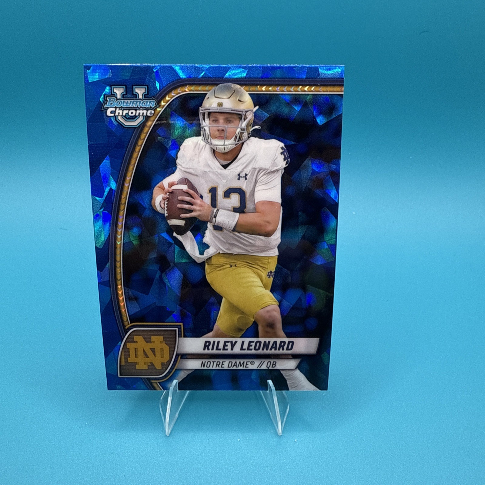 2024 Bowman University Chrome Sapphire Edition - Riley Leonard #154 (RC)