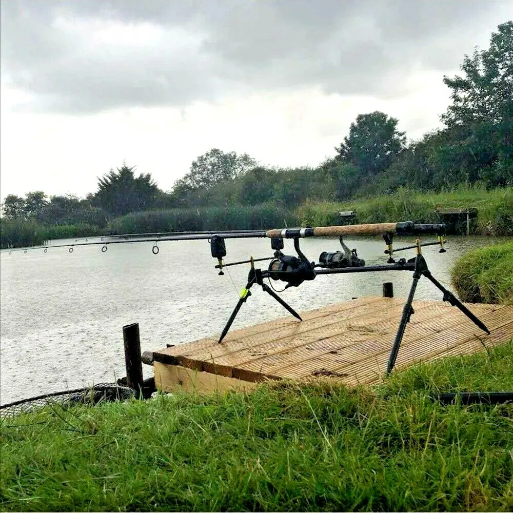Lixada Adjustable Retractable Carp Fishing Rod Pod Stand Holder Fishing  Pole Pod Stand Fishing Tackle Fishing Accessory