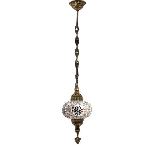 Turkish Moroccan Glass Mosaic Electrical Hanging Lamp Garden Lantern UK + CE - 第 7/55 張圖片