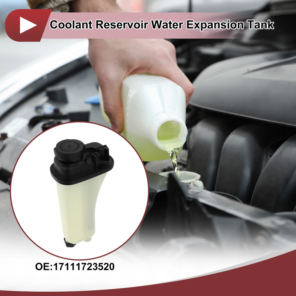 Coolant Expansion Overflow Tank with Cap No.17111723520 for BMW E36 320i M3 Z3 - Image 2 of 4