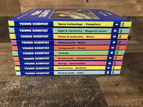 World Book's Young Scientist Encyclopedias 1992 Printing Complete 10-Book Set - Picture 4 of 9