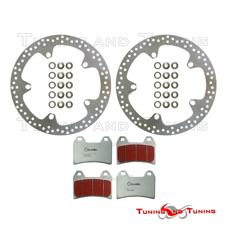 Disques frein avant BREMBO +Plaquettes SC POUR BMW F 800 GT 2013 2014 2015>2017 - Photo 1/1