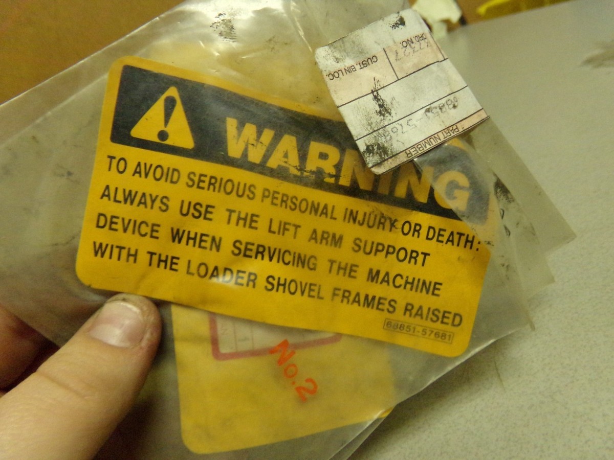 NEW Kubota 68851-57680 Warning Label *FREE SHIPPING* | eBay