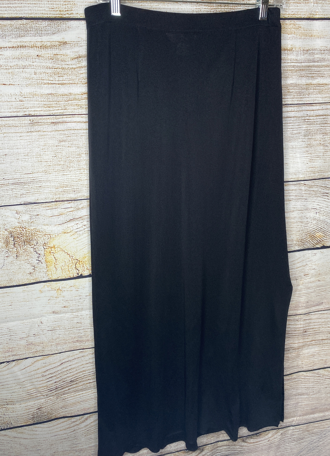 ESCAPE  Howard Wolf Solid Black Stretch Knit Maxi… - image 2