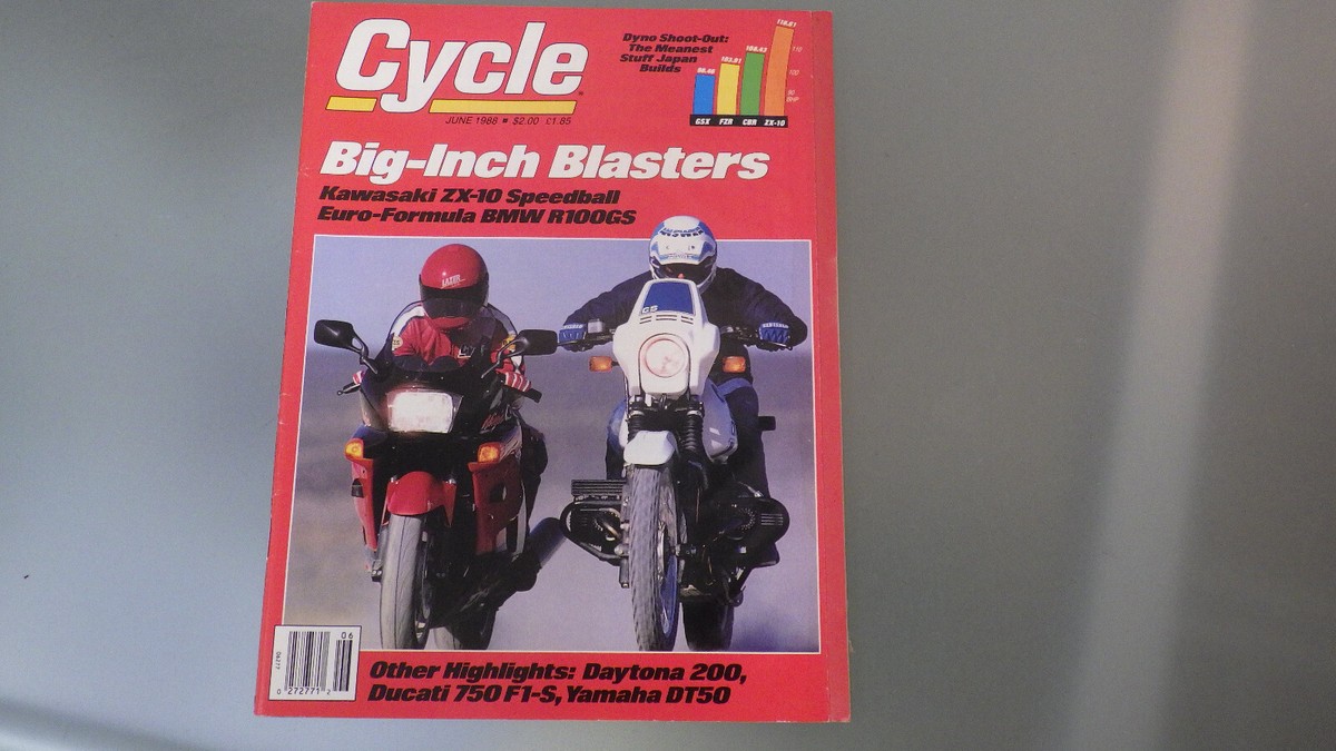 Vtg 1988 CYCLE Motorcycle Magazine *See Pics for Contents