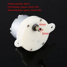 High- 12V DC Motor Slow Speed Electric Motor/Gearbox 3RPM 4mm Shaft Motor