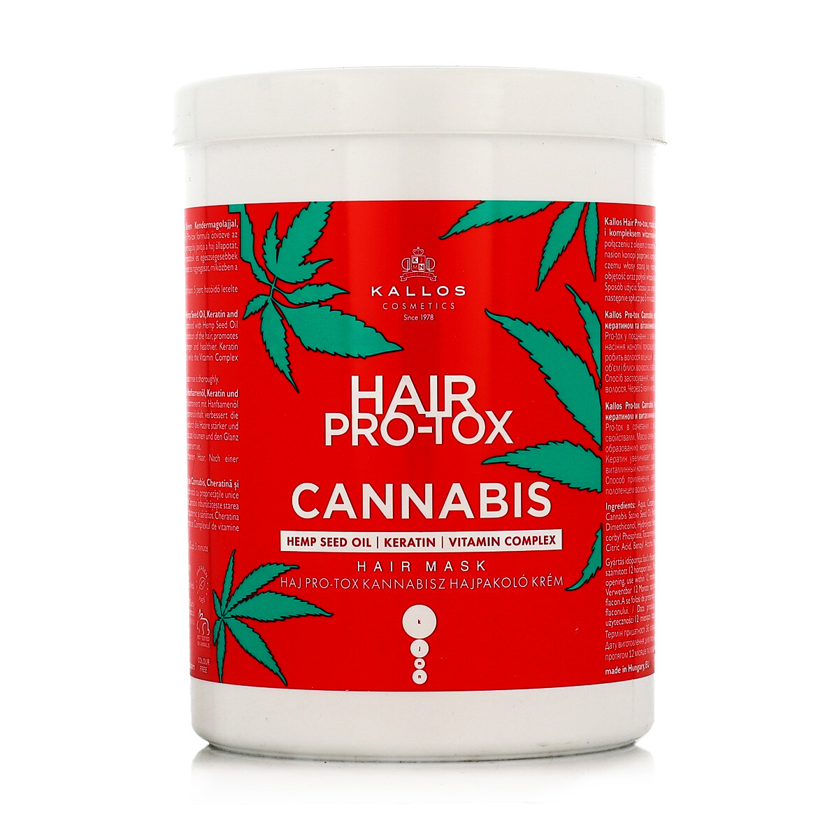 Маска для волос Kallos Hair Pro-Tox Cannabis 1000 мл 1990₽