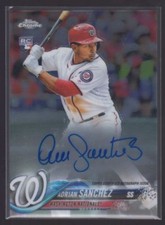 ADRIAN SANCHEZ 2018 Topps Chrome #RA-ASA Auto RC Washington Nationals