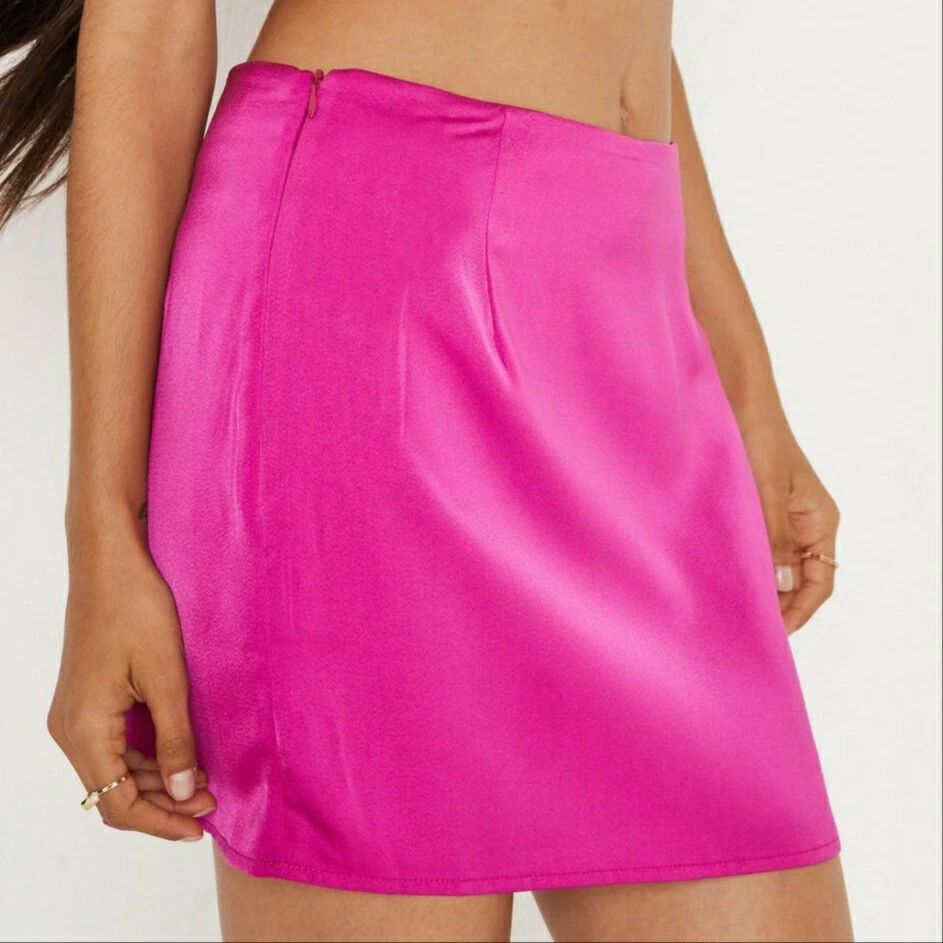 Satin top skirt missguided
