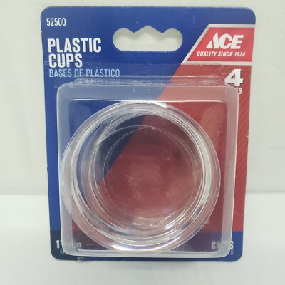 ACE Clear Plastic Cups Round  1-7/8 ''   4 pcs. #52500 9088
