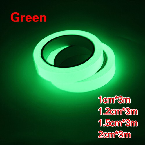 Glow In The Dark Luminous Fluorescent Night Self-adhesive Safety Sticker Tape M - Picture 9 of 17