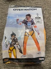 Overwatch TRACER Halloween Costume Girls Size Medium NEW With Goggles