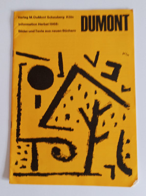 Dumont- Art Of Our Time Painting And Sculpture German Art Magazine 1968 Ephemera