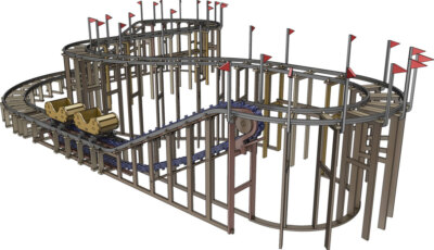 #ad #ad Build Your Own Six Flags Roller Coaster 3D Wooden Model Perfect Thrill Seekers $65.00