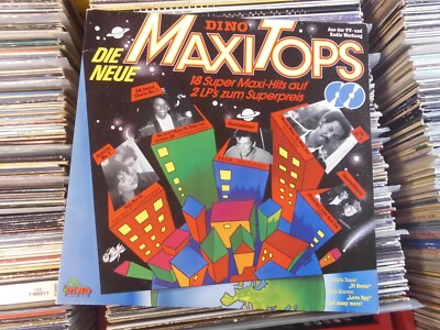 DINO MAXI TOPS 2LP: DIE NEUE/OMD BRUCE&BONGO OCEAN (GERMANY;Dino Music DLP 1251)