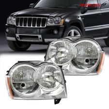 For Jeep Grand Cherokee 2005-2007 Headlights Headlamps Halogen Leftright Side For Jeep Grand Cherokee 2005-2007 Headlights Headlamps Halogen Leftright Side