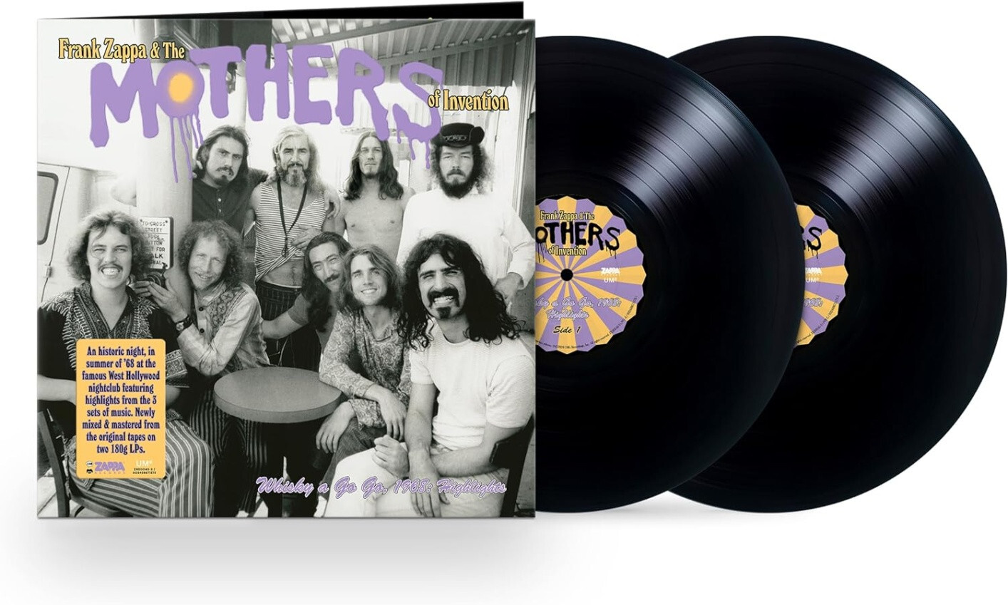 Frank Zappa & The Mothers of Invention Live at the Whisky a Go Go 1968 2 Vinyls