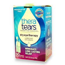TheraTears Dry Eye Therapy Lubricant Eye Drops - 30 Sterile Single-Use Vials