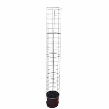 Plant Support Pot & Saucer 2.3m High -Grow Beans,Peas,Sweet Peas,Clematis,Tomato