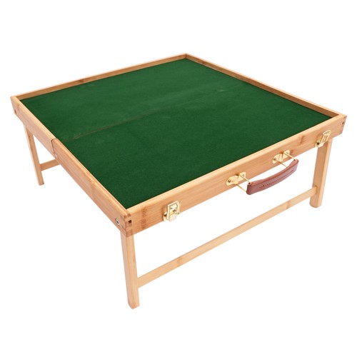 Square Folding Mahjong Table 19.6" Camping Game Card, Board Game Desk Lightweigt - Picture 9 of 17